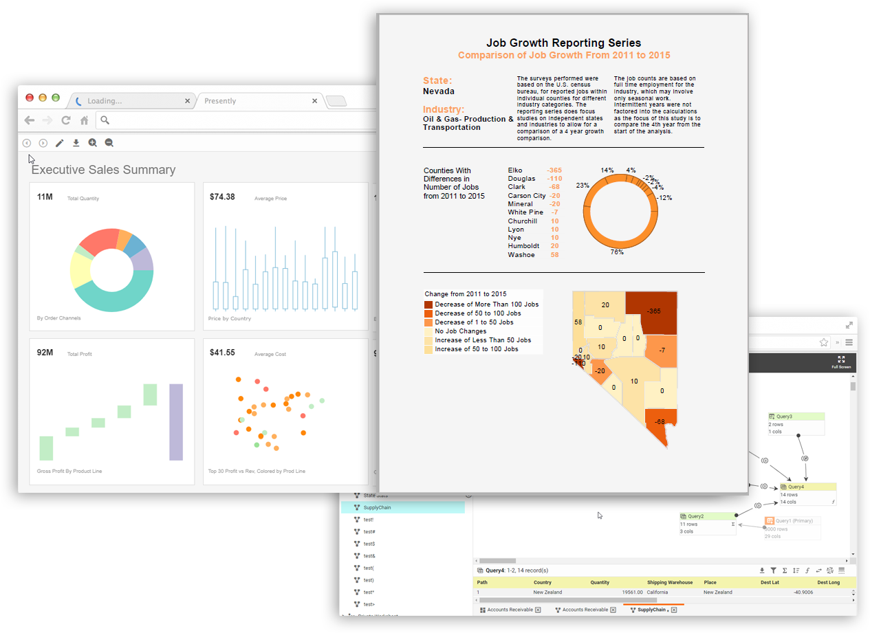 enterprise dashboard reports and document reports